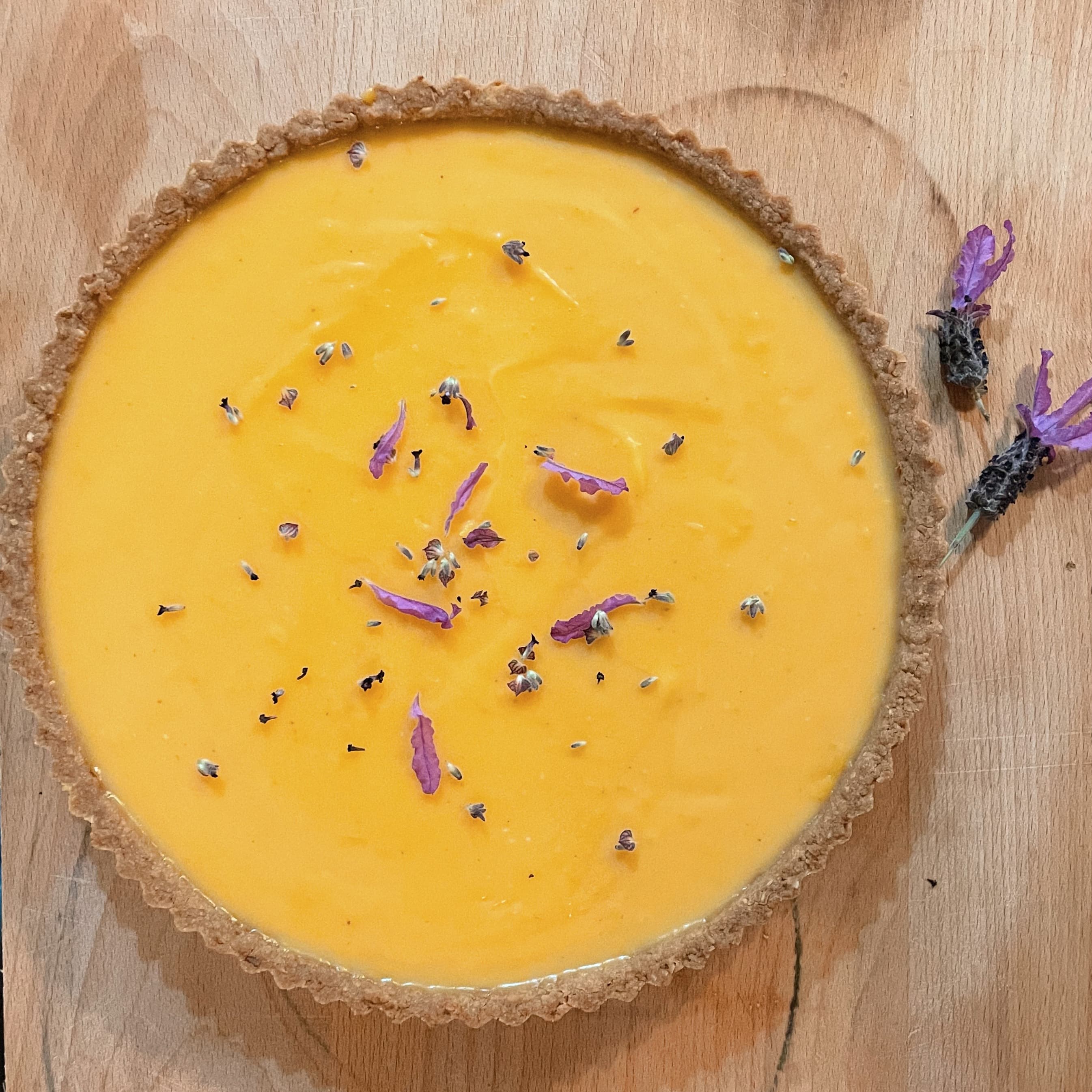 Lemon & Lavender Curd Tart